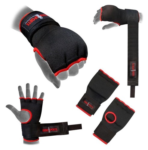 Boxing hand wrap black padded - hand,