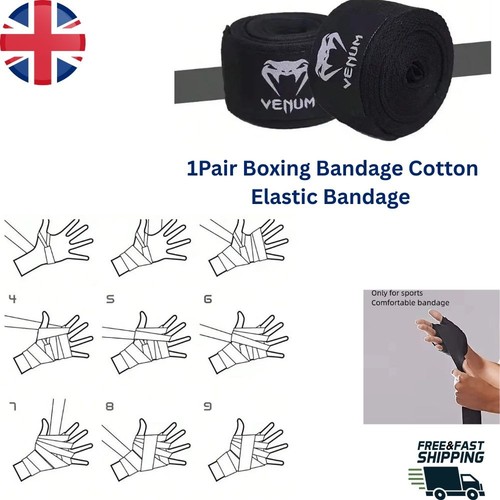 Boxing wraps black - 1.5m/3m/5m,